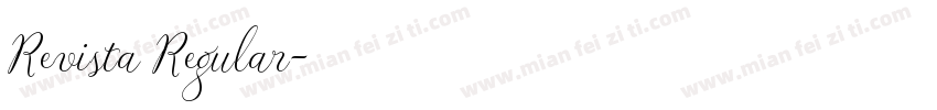 Revista Regular字体转换